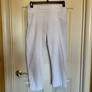 Avenue White Ankle Cropped Jumpsuit